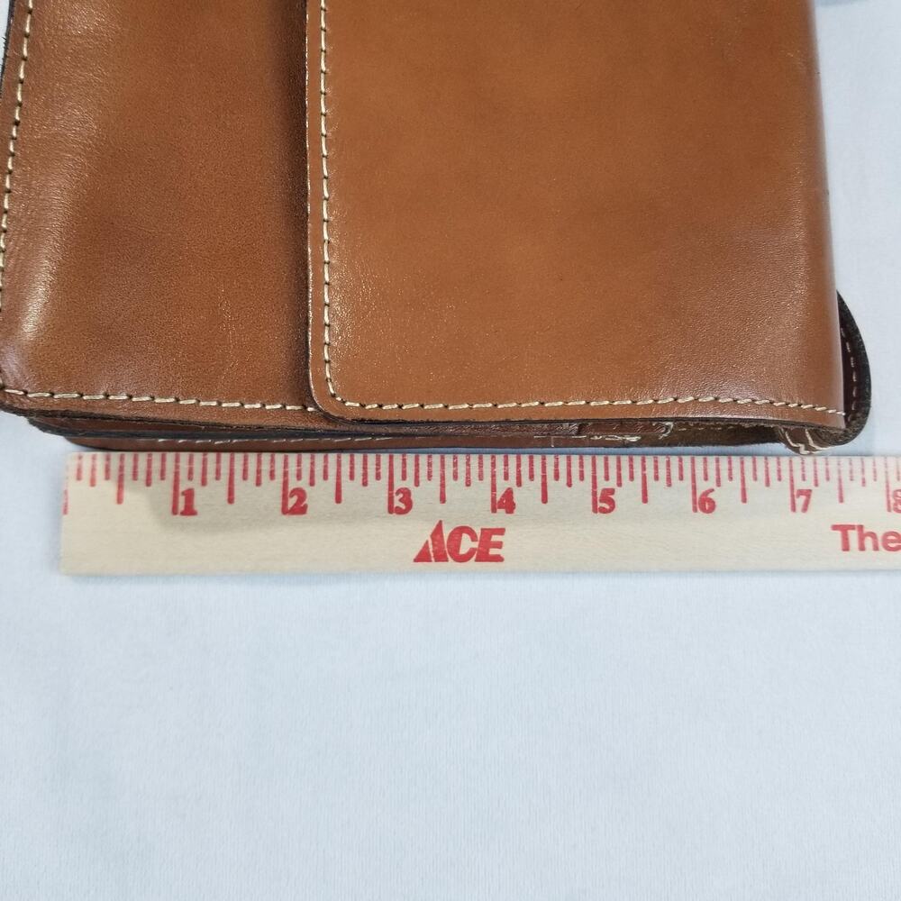 Patricia Nash Crossbody Bag Womens Small Brown Leather Organizer Wallet Pocket - Picture 15 of 16